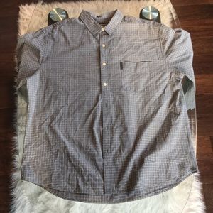 Abercrombie and Fitch Blue/Green Button Down